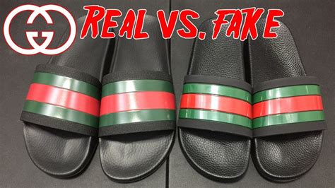 fake gucci slides how to spot|gucci slides cheap real.